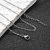 Non-Tarnish 304 Stainless Steel Cable Chain Necklace LS-X-STAS-T040-PJ204-50-4