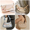 2Pcs Alloy Enamel Carrot Rabbit Tassel Iron Chain Bag Decorative Chains AJEW-BBC0001-07-5