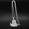 201 Stainless Steel Saint Jude Pendant Necklaces for Men Women LS-NJEW-K283-16P-3