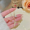Rhinestone and Plastic Pearl Pendant Necklaces FS-WG30730-07-1