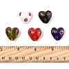 24Pcs 5 Colors Handmade Millefiori Glass Beads LAMP-FS0001-36-5