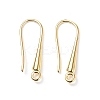 Eco-Friendly Brass Earring Hooks Findings KK-M157-03G-NR-2