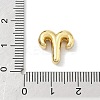Twelve Constellations Brass Micro Pave Clear Cubic Zirconia Pendants KK-G548-21G-4