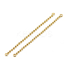 Brass Ball Chain Links connectors X-KK-T032-176G-1