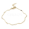 Ion Plating(IP) 304 Stainless Steel Twist Bar Link Chain Bracelet X-BJEW-K226-06G-1