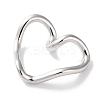 Rack Plated Brass Heart Links KK-Z039-33P-2