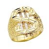 Dollar Sign Zinc Alloy Finger Rings for Men FS-WG78023-01-5