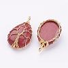 Natural & Synthetic Mixed Stone Pendants G-P269-M-P-3
