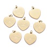 Ion Plating(IP) 304 Stainless Steel Charms STAS-F256-053G-1