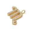 Ion Plating(IP) 304 Stainless Steel Micro Pave Cubic Zirconia Charms STAS-Z107-09G-07-2
