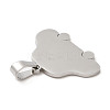 Non-Tarnish 304 Stainless Steel Pendants LS-STAS-A086-03P-2