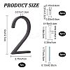 Zinc Alloy Number Sign Labels FIND-WH0061-83C-2