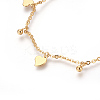 304 Stainless Steel Charm Anklets AJEW-O028-01G-2