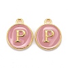 Golden Plated Alloy Enamel Charms LS-ENAM-S118-07P-1