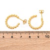 PVD Vacuum Plating 304 Stainless Steel Half Hoop Earrings EJEW-H100-11C-G-2
