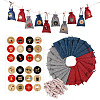 24 Days Burlap Hanging Advent Calendars DIY-B015-02-1