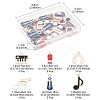 30Pcs 6 Styles Alloy Enamel Charms FIND-FS0003-99-4