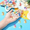 10Pcs UV Printing Acrylic Pendants TACR-YW0003-22A-5