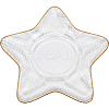 1Pc Ocean Series Transparent Gold Rim Glass Jewelry Plates AJEW-SC0002-79B-1