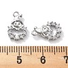 Micro Pave Clear Cubic Zirconia Pendants KK-M102-03P-3