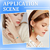 6 Strands 6 Colors Baking Paint Synthetic Turquoise Beads Strands G-SC0003-30A-4