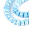 Anti-Tarnish Electroplate Glass Beads Strands GLAA-T025-8mm-11C-3