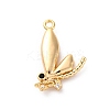 Brass Rhinestone Pendants KK-E793-09G-1