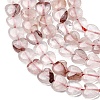 Natural Hematoid Quartz/Ferruginous Quartz Beads Strands G-P575-C21-6mm-4