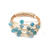 Natural Apatite Finger Rings RJEW-TA00221-01-2