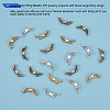 200Pcs 4 Colors Tibetan Style Alloy Beads TIBEB-PH0005-01-WH-3