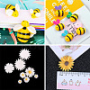 120Pcs DIY Bees & Daisy Shape Sofa Foam Nails Making Kits DIY-CD0001-12P-8