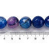 Natural Dragon Veins Agate(Dyed & Heated) Beads Strands G-K390-A08-01-5