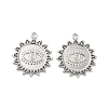 Tarnish Resistant 304 Stainless Steel Pendant Rhinestone Settings LS-STAS-B032-35P-3