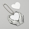 Zinc Alloy Heat Transfer Sublimation Blank Pendant Decorations AJEW-WH0324-20P-1