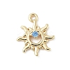 Brass Micro Pave Cubic Zirconia Charms LS-KK-M326-20C-G-1