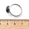 Half Round Natural Sodalite Finger Rings RJEW-M062-01P-29-2