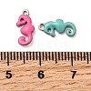 304 Stainless Steel Enamel Charms STAS-Q363-14G-P-3