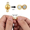 Brass Magnetic Clasps with Loops MC019-NFG-4