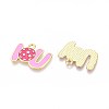 Alloy Enamel Sports Pendants ENAM-T022-74G-2