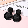 Bohemian Style Raffia Dangle Stud Earrings FS-WGA49F5-01-1