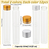 24Pcs 2 Colors Clear Glass Bottles Bead Containers CON-SC0001-13C-01-2