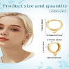 20Pcs Brass Huggie Hoop Earring Findings KK-LP0001-58-2