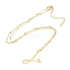 304 Stainless Steel Pendant Necklaces NJEW-H029-02G-J-2