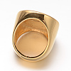 Fancy Style Ion Plating(IP) 316 Surgical Stainless Steel Shell Wide Band Finger Rings RJEW-F045-11A-16mm-3