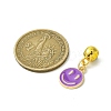 Golden Tone Alloy Enamel European Dangle Charms PALLOY-JF03235-5
