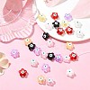 30Pcs 6 Colors Transparent Glass Beads GLAA-CJ0002-62-6