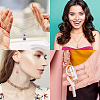 Transparent Glass Bottle Pendants GLAA-SC0001-11-6