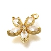 Brass Micro Pave Cubic Zirconia Pendants KK-Q035-13G-2