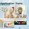 Linen & Twine Pennant Flags Banners DIY-WH20001-99G-4