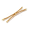 Braided Cotton Cord Slider Bracelet Making MAK-R001-01G-14-2